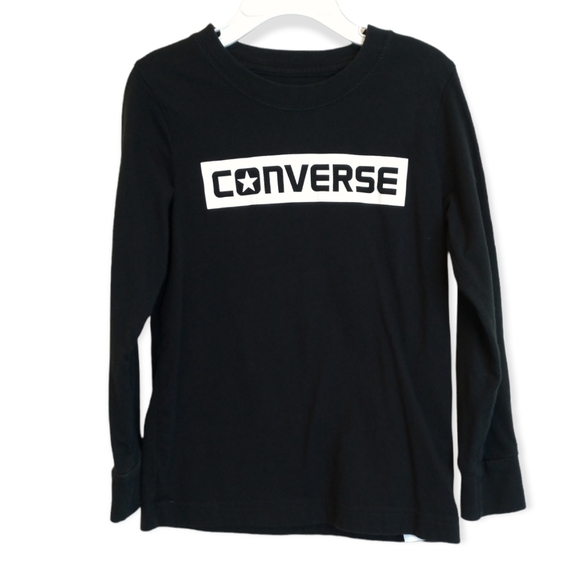 Boys Converse long sleeve tee, size 7 - Picture 1 of 3